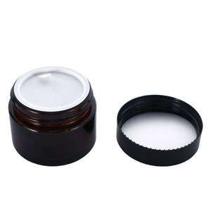 En Stock, Venta al por Mayor, Frascos de Vidrio Ámbar Marrón <span class=keywords><strong>para</strong></span> <span class=keywords><strong>Crema</strong></span> Facial de 5/10/15/20/30/50G, 4oz, 8oz, 100ml, Frascos de Vidrio de 1, 2 y 4 Oz con Tapa Negra - Product Image 6