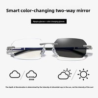 Lunettes de lecture sans monture anti-lumière bleue de qualité supérieure, coupe diamant, anti-fatigue oculaire, carrées, unisexe, prêtes à être expédiées