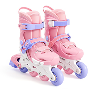 Patins à roulettes en ligne avec cadre réglable en PP, roulements ABEC-7, roues 82A, pour le freestyle urbain, pour garçons, filles et adolescents