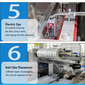 Machine d'emballage haute vitesse pour pains à hamburger, machine d'emballage flow pack pour pains à hamburger, machines d'emballage pour <span class=keywords><strong>pain</strong></span> - Product Image 5