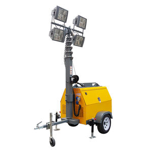 サイト用サイレントタイプ6 kw発電機セット付きディーゼルライトタワー - Product Image 3