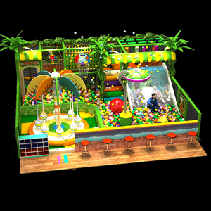 Parque Infantil Interior Lleno de Aventuras con Barras de Agarraderas, Castillo Inflable y Caja de Arena para Uso Doméstico, Escolar o Comercial, con Temática y Colores Personalizables - Product Image 1
