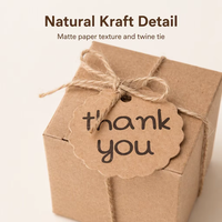 Mini boîte de papier cadeau de voyage personnalisée valise à bonbons en papier kraft avec plastification mate pour friandises sucrées et emballage décoratif