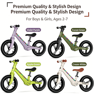 Nouveau design FUTURE Vélo d'équilibre pour enfants avec cadre LED coloré, vélo d'apprentissage léger sans pédales de 12 pouces pour garçons et filles de 2 à 7 ans - Product Image 5