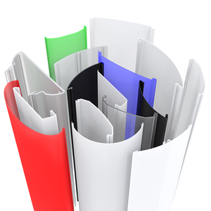 Cho Xe Lửa Và Xe Buýt Dẫn Ánh Sáng Nhà Ở Đôi Màu Lăng Trụ Coextrusion Polycarbonate Hồ Sơ <span class=keywords><strong>Led</strong></span> Ánh Sáng Khuếch Tán Bìa - Product Image 3