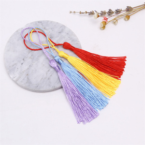 Rèm tua rua trang trí phụ kiện tự làm trang trí đám cưới chất liệu polyester lụa tua rua 13cm OEM polyester - Product Image 5