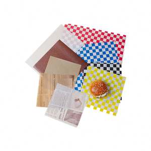 Papel de Envolver Alimentos Personalizado, Doble Protección Contra Grasa, Ecológico, Impermeable, Resistente al Calor, 45GSM 57GSM, para Envolver Hamburguesas y Productos Horneados - Product Image 6