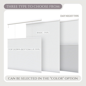 Умные сотовые жалюзи для окон с электроприводом, без сверления и инструментов, автоматические, с управлением сверху-вниз и снизу-вверх - Product Image 2
