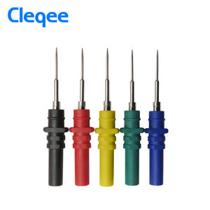 Kit multimètre pour fil de plomb, pince d'alligator, Test, sonde en U, insertion de 4mm, bouchon banane, 10 pièces, Cleqee-2 P1036B - Product Image 3