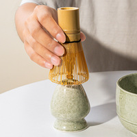 Ensemble de thé matcha classique en céramique de qualité supérieure, écologique et durable, boîte cadeau champignon, style japonais transfrontalier Instagram