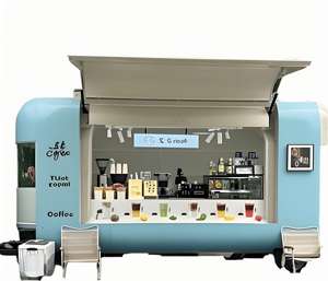 Food Truck Moderne pour Jus Pressés à Froid et Salades avec Vitrine Réfrigérée et Zone de Préparation Transparente pour la Fraîcheur - Product Image 5