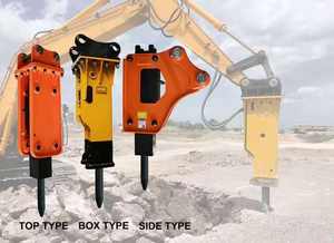 5-25 टन खुदाई के लिए हाइड्रोलिक ब्रेकर, उच्च प्रभाव बल के साथ भारी शुल्क हाइड्रोलिक रॉक ब्रेकर लगाव - Product Image 5