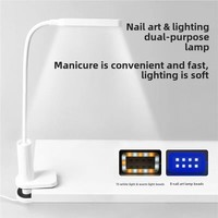 Lampe pratique 10W 2-en-1 LED UV Nail Art Lumière douce avec câble de charge USB en plastique pour bureau et ongles