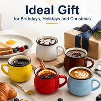 Service OEM ODM en gros, tasse à café expresso en céramique de 5 oz avec bord foncé brillant, couleur personnalisée, pour café et restaurant
