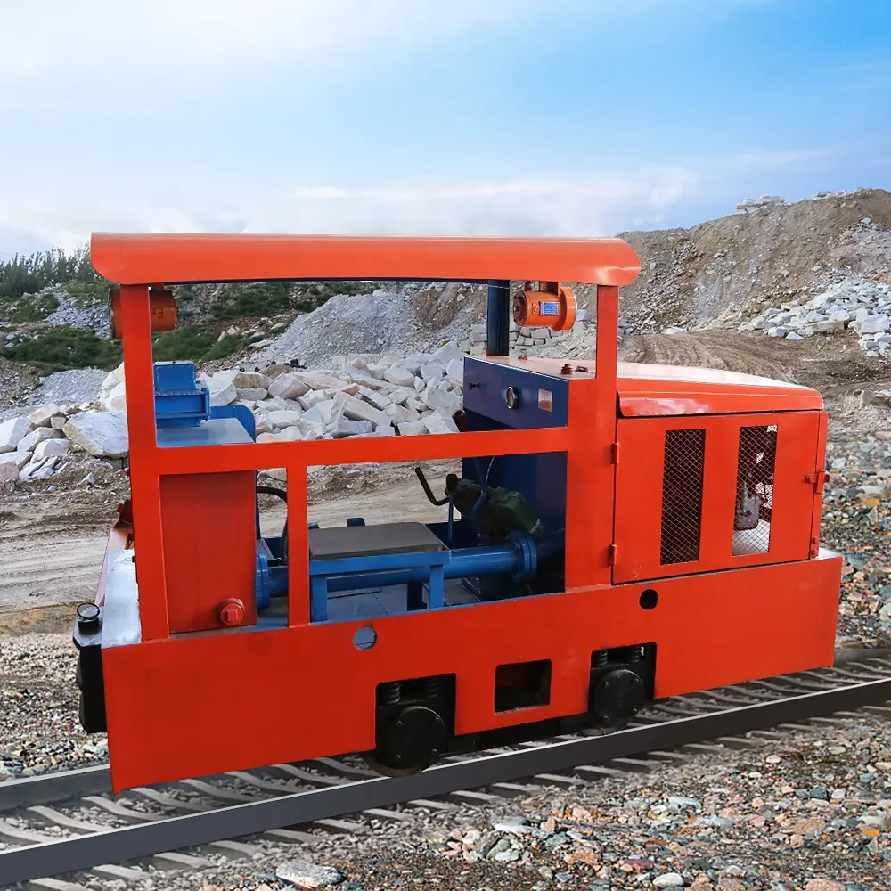 Peralatan pertambangan emas pertambangan Diesel tahan ledakan pengukur kecil lokomotif tambang terowongan kecil meteran sempit lokomotif