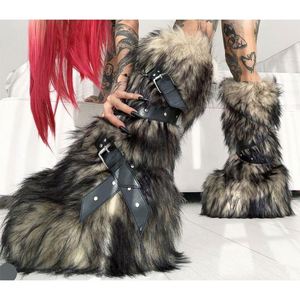 Jeans da donna 2023 nuovi pantaloni da donna a vita alta con nodo a gamba larga stile Shorts in Denim - Product Image 3