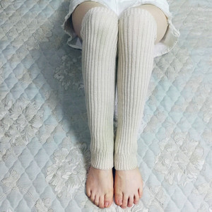 2022 Wholesale Custom Autumn Winter Women <strong>Leg</strong> Sleeves Solid Knitted Wool Warm <strong>Leg</strong> <strong>Warmer</strong> for Women - Product Image 4