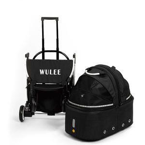4 पहिया पालतू ट्रॉली, बिल्ली कुत्ता आसान पैदल चलना, फोल्डिंग ट्रैवल कैरियर गाड़ी, पालतू घुमक्कड़ - Product Image 2