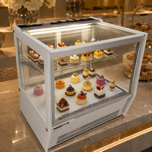 Vetrina Refrigerata Commerciale <span class=keywords><strong>da</strong></span> Banco per Dessert 2-8 Gradi ° Sistema di Raffreddamento ad Aria per Pasticcerie, Caffetterie e Hotel - Product Image 5
