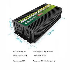 VOITA Onduleur à Onde Sinusoïdale Modifiée Monophasé de Haute Qualité 12V 24V CC vers 110V 220V CA <span class=keywords><strong>3kVA</strong></span> 3000W avec Fonction UPS - Product Image 5