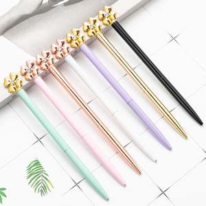 Bolígrafo Metálico con Logotipo Personalizado, Diseño de Trébol de Cuatro Hojas, Recarga Parker, Colores Elegantes, Ancho de Escritura de 1.0 mm, No Borrable, Novedoso, Promocional - Product Image 1