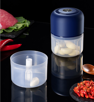 Mini hachoir à ail électrique, robot de cuisine sans fil, hachoir portable et mélangeur pour assaisonnement/épices/légumes/fruits/viande