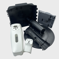 Grande coque en plastique ABS moulée par injection pour composants et accessoires électroniques avec fenêtres découpées pour un accès facile