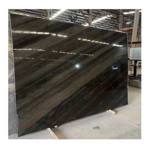 Veta de madera natural elegante suelo de mármol marrón antideslizante acabado mate decoración de la sala de estar - Product Image 1