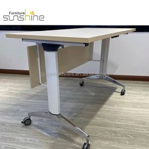 Mesa de Entrenamiento Plegable y Móvil al por Mayor para Escuelas y Salas de Reuniones, Escritorio de Computadora para Estudiantes, Escritorios para Oficinas Educativas y Científicas - Product Image 1