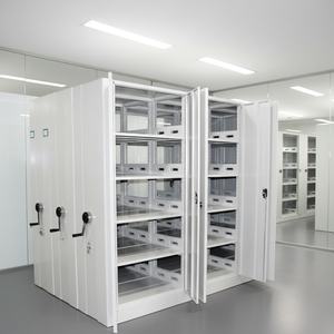 Modern Sliding Library Shelves Metal Compactor High Density Mobile <strong>Shelving</strong> System for Office School Use Large Capacity Steel - Product Image 1
