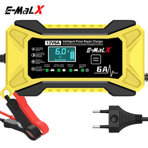 Chargeur et mainteneur de batterie intelligent à impulsions pour voitures et motos, identification automatique, conversion 12V6A - Product Image 2
