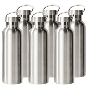 Set of 6 750ml Vacuum insulated <b>thermos</b> <b>bottle</b> No fingerprint coating tumbler Lightweight metal handle cup - Product Image 2
