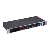 SR-828-controlador de lentejuelas de potencia profesional, pantalla LED, 8 + 2 vías, regulador de potencia, protector contra sobretensiones