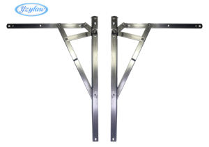 מחבר חיכוך עגול 4-מוטות מפלדת אל-חלד 304 עמיד במיוחד 20 אינץ' בעובי 3 מ\\\"מ לחלון אלומיניום נפתח - Product Image 3