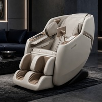 Fauteuil de massage électrique LEMESY 4D corps entier, zéro gravité, trajectoire SL, fauteuil inclinable de luxe avec commande vocale IA pour la maison