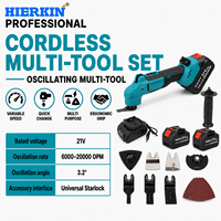 Boîte à outils HIERKIN de haute qualité avec batteries rechargeables et outils, fournisseur d'outils électriques oscillants, outil multifonction électrique