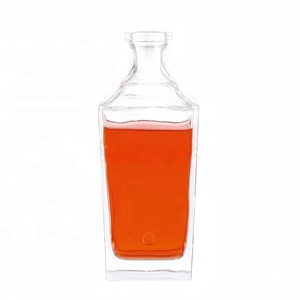 Thiết kế mới 750ml thân thiện với môi vuông chai thủy tinh nút chai kết thúc Màn hình in ấn cho Vodka rượu Gin Rum Tequila Whisky whisky - Product Image 3