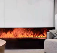 Cheminée électrique décorative à télécommande, moderne, à vapeur d'eau 3D, pour la décoration de bureau, vente en gros