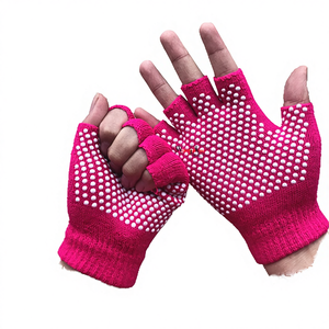 Gants de fitness flexibles en coton à demi-doigts, antidérapants, protection UV, unisexes, confortables, respirants, pour le cyclisme et les sports de plein air - Product Image 4