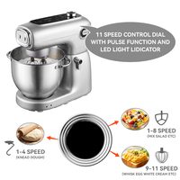 Robot culinaire électrique multifonction : Pétrin, mixeur, hachoir, batteur à gâteaux et blender
