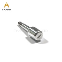 Pin Gantungan Aluminium Presisi Berlubang dengan Lubang Standar Metrik ISO Ukuran Kustom Suku Cadang Mesin CNC