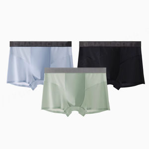 Premium Mesh Sport Hommes Boxer Slip Logo Personnalisé Respirant Sans Couture Glace Soie Hommes Culottes et Boxers pour Hommes en Gros - Product Image 4