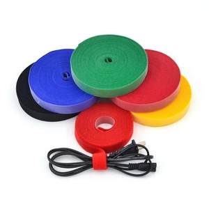 Fascette Regolabili Riutilizzabili in Poliestere con Chiusura a Strappo Colorate - Product Image 1