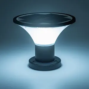 Energy Saving Column <strong>Lamp</strong> IP65 <strong>Outdoor</strong> Waterproof Garden Villa Fence Square Yard Post Cap Gate <strong>Light</strong> LED <strong>Solar</strong> Pillar <strong>Light</strong> - Product Image 5