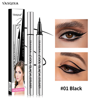 Delineador de Ojos Yanqina 5D de Larga Duración, Color Negro y Marrón, Secado Rápido, Líquido, Muy Resistente al Agua, Venta al Por Mayor