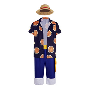 Disfraz de Cosplay de Luffy de One Piece de Star's Edge, Camisa de Girasol, Traje para Halloween y Conventos de Anime - Product Image 5