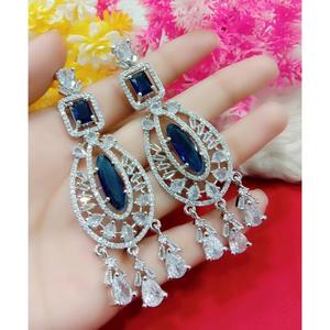 Ad Jewellry Pendiente de gota de piedra Pendientes de plata Peso ligero Swat Prueba Joyería India Accesorio al por mayor tradicional - Product Image 2