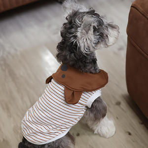Chemises de marin pour chien en coton doux, directement de l'usine, avec badge décoratif et nœud lavable – Vêtements pour animaux de compagnie - Product Image 6