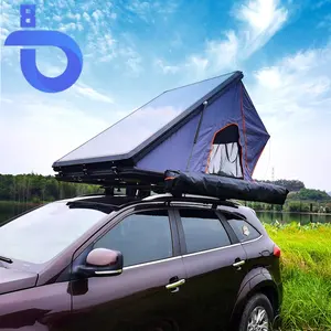 Double Aluminum Hard Shell Triangle Car Roof Top Tent Camper Alu Cab Rtt Hard Shell For 4wd Offroad Rtt