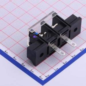 KF78HM-13.0-2P Barrier Terminal Block Through hole Component (THT),P=13mm Connector With Cover Plate 13mm 1x2P Straight Pin - Product Image 2